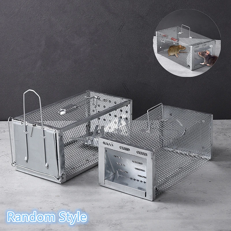 1pc metal Multi-Catch Rodent Mouse Trap Rat Trap Cage Pest Control All Mice And Rat Can Fit In Mice Rodent Catcher Rat Trap Cage