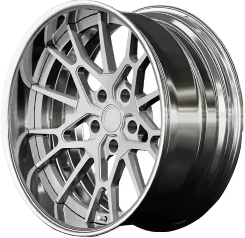 26 Style Custom 18‑22 Inch 2 Piece Forged Alloy Wheels Deep Dish Polished Aluminum Car Rims 5 Hole Lightweight Forged Wheel