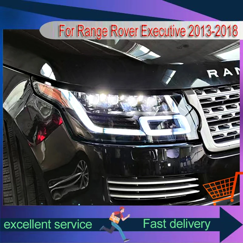 Car Lamps For Land Rover 2013-2018 Range Rover Sport Front Lights LED Signal DRL Headlight HID Lens Refit Auto Tool Accessories