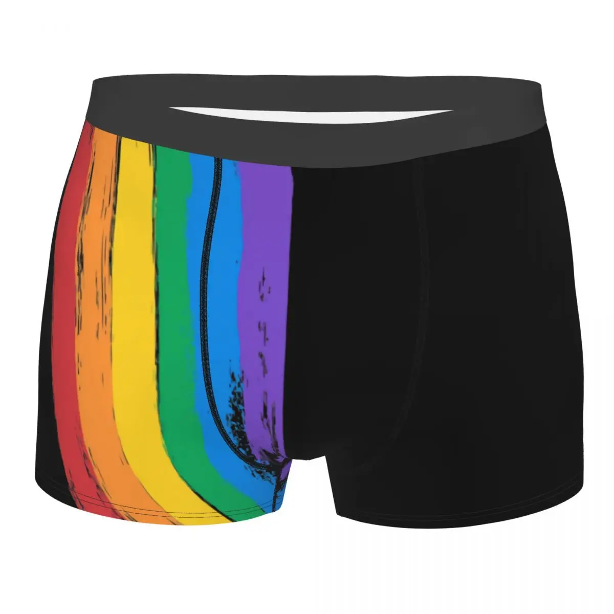 Custom Flag LGBT Boxer Shorts For Men 3D Printed Gay Pride Lesbian Underwear Panties Briefs Soft Underpants