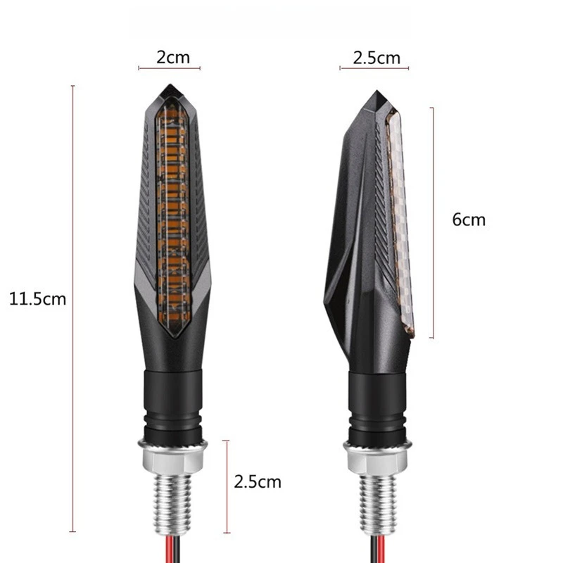 2Pcs/4Pcs Motorcycle 12V Indicator Blinker Steady Light or Flowing Turn Lights Scanning Directonal Signal Lamp For Honda Yamaha
