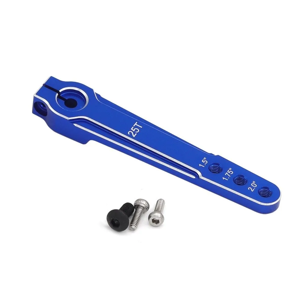 

New Aluminum Alloy Steering Servo Arm 3 Hole Design M3 Hole Servo Swing Arm 1.5/1.75/2.0 Inch Extended Servo Horn for RC SCX10
