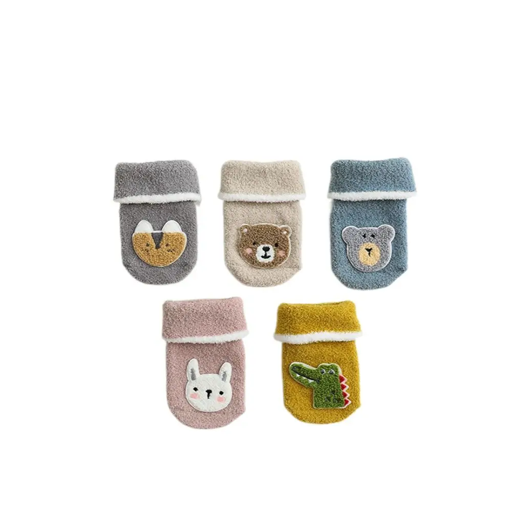 

Winter Anti Slip Rabbit Coral Fleece Mid Tube Socks Cartoon Toddler Socks Infant Indoor Socks Baby Socks Bbay Floor Socks