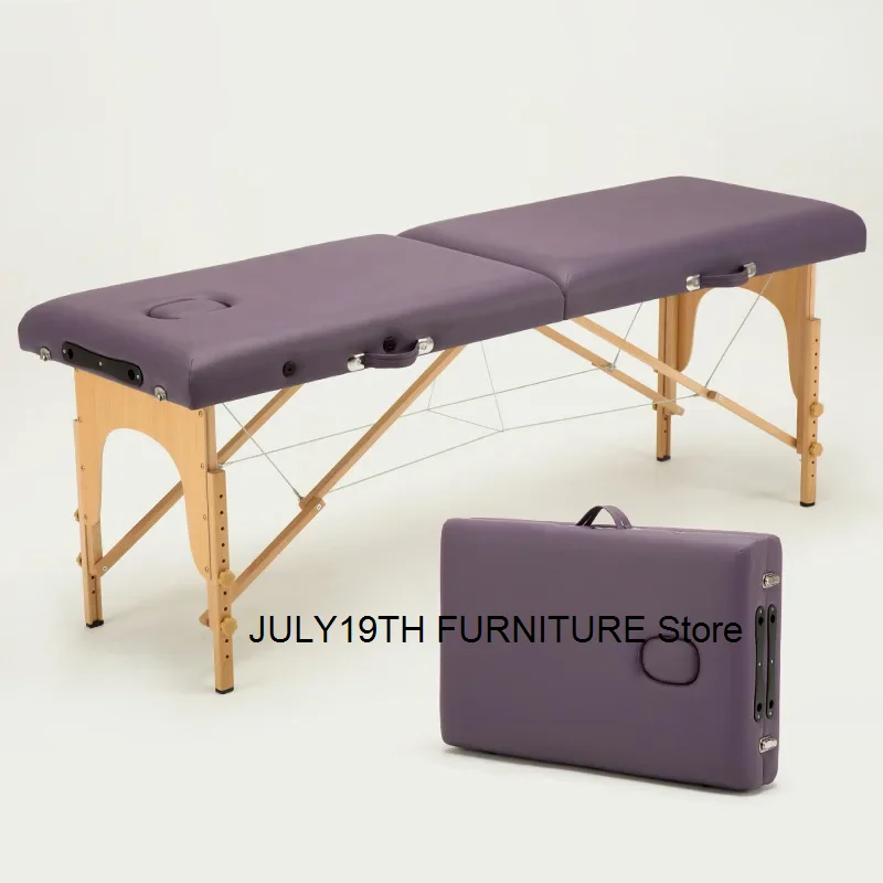 Klappbares Schönheits salon bett profession elle tragbare Hydrotherapie-Massage tisch klappbare Schönheits salon möbel aus Holz 185x60/185x70cm