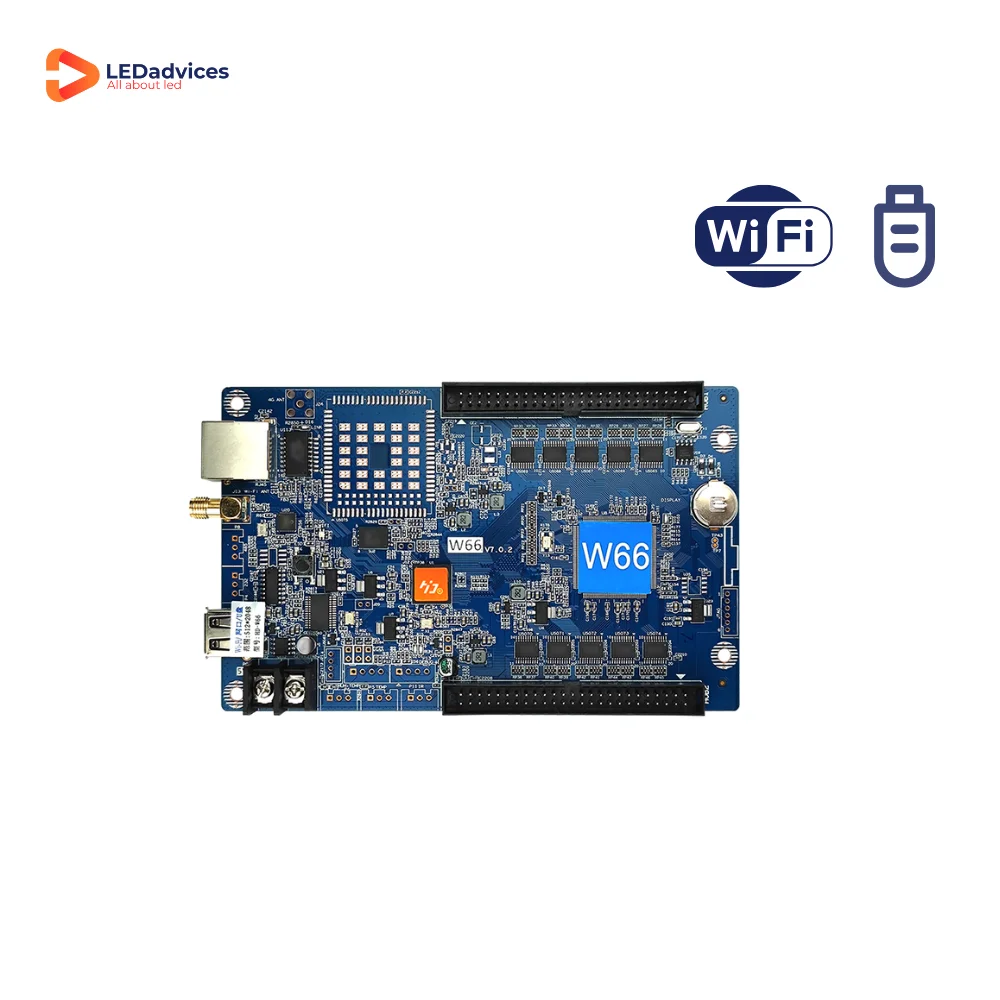 Huidu HD-W66 Single-dual Color Wi-Fi Controller For LED Screen Providing Professional Service