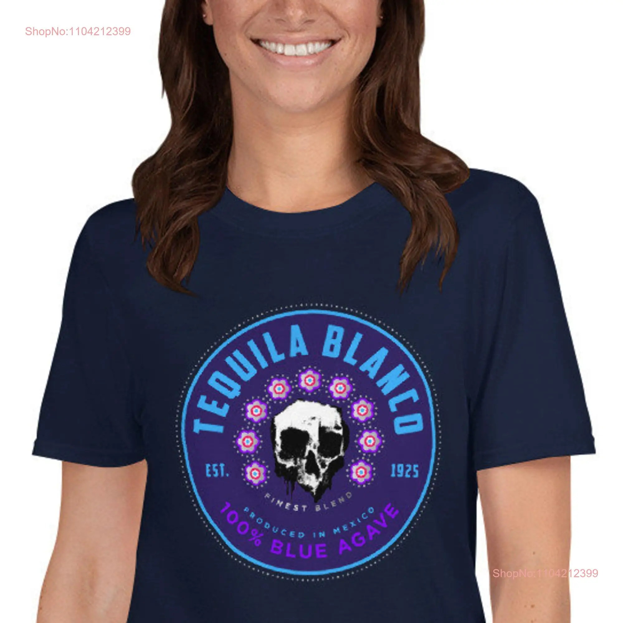 TEQUILA BLANCO Skullduggery Streetwear Fun  T Shirt Skull Design long or short sleeves