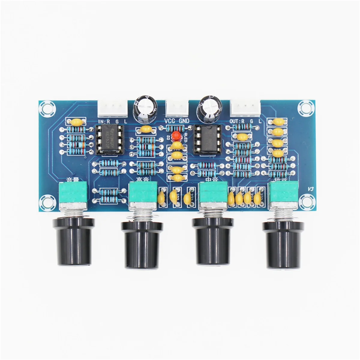 【CHYY HOT】XH-A901 Tone Board Preamp Pre-Amp with Treble Bass Volume Adjustment Pre-Amplifier Tone Controller for Amplifier Board