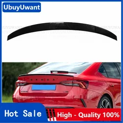 V Style For Octavia Spoiler 2020-2021 Skoda Octavia Spoiler ABS plastic Material Car Rear Wing Color Rear Spoiler