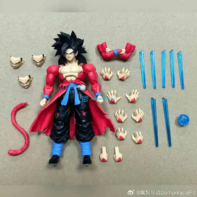 Demoniacal Fit Super 4 Space-time Ranger Sun Goku Vegeta Actionfigur The Power of Wild Figur Modell Spielzeug Kinder Schreibtisch Dekor