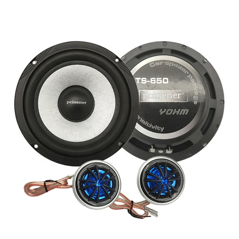 Car Audio Modified Speaker Set 2 Way 6.5 Inch 180W Car Component Speakers Full Range Speaker for Car(1PAIR SPEAKERS)