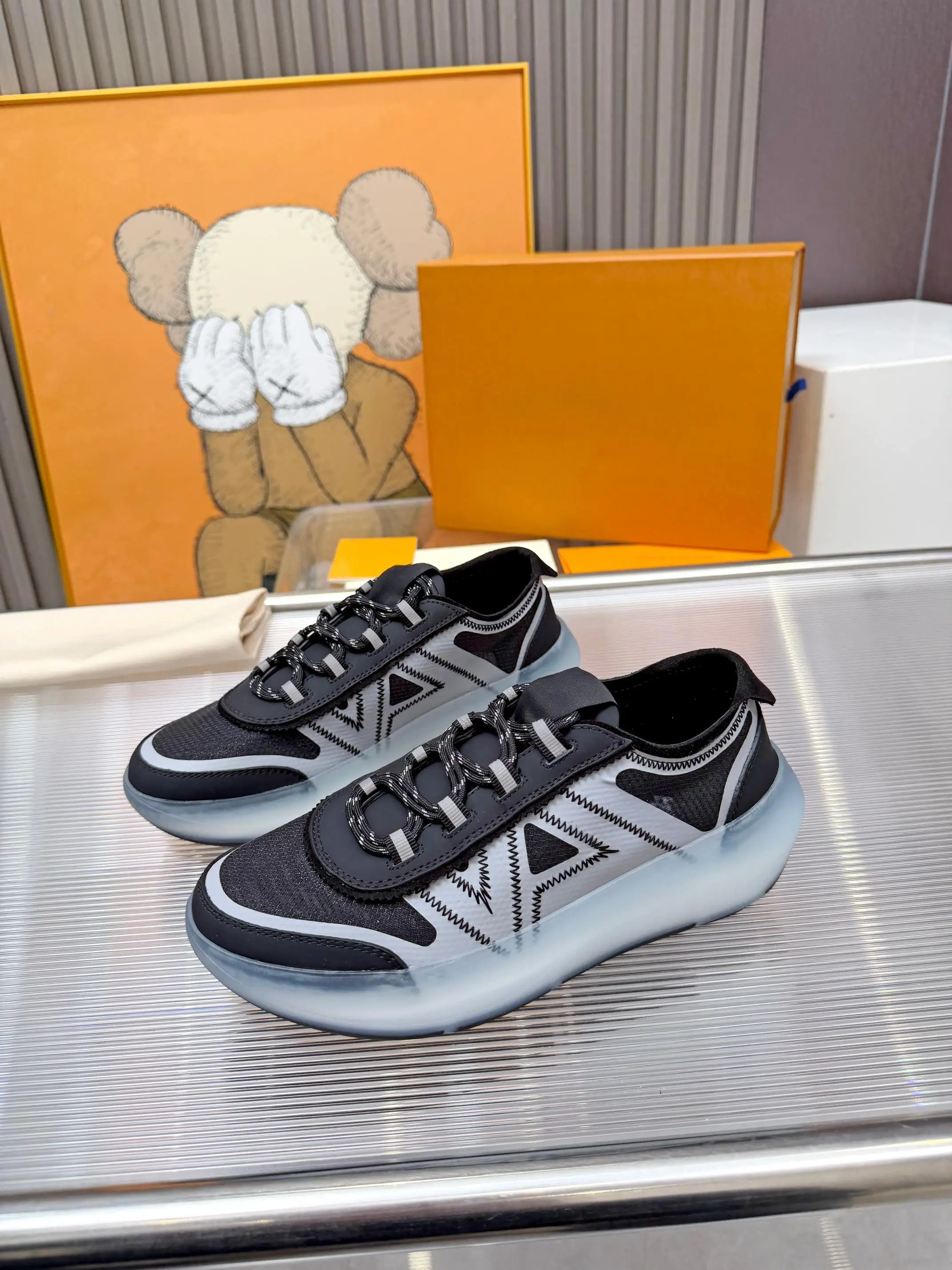Original Designer Luxury Sneakers, Fashion Thick Sole Casual Skate Shoes, Unisex Height Increasing Trend Sports Skate Shoes Comfort Breathable Daily Wear Footwear
