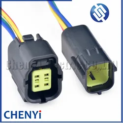 4 Pin Automotive waterproof connector Oxygen Sensor Wire harness plug Pressure sensor socket 174257-2 174259-2 For MAZDA C7H N7G