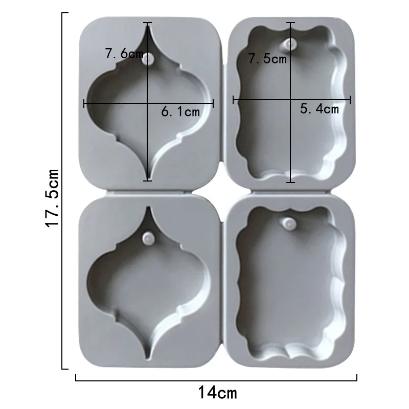 4 Door Brand Silicone Aromatherapy Mold Can Be Split Wax Sheet Mold XG1210
