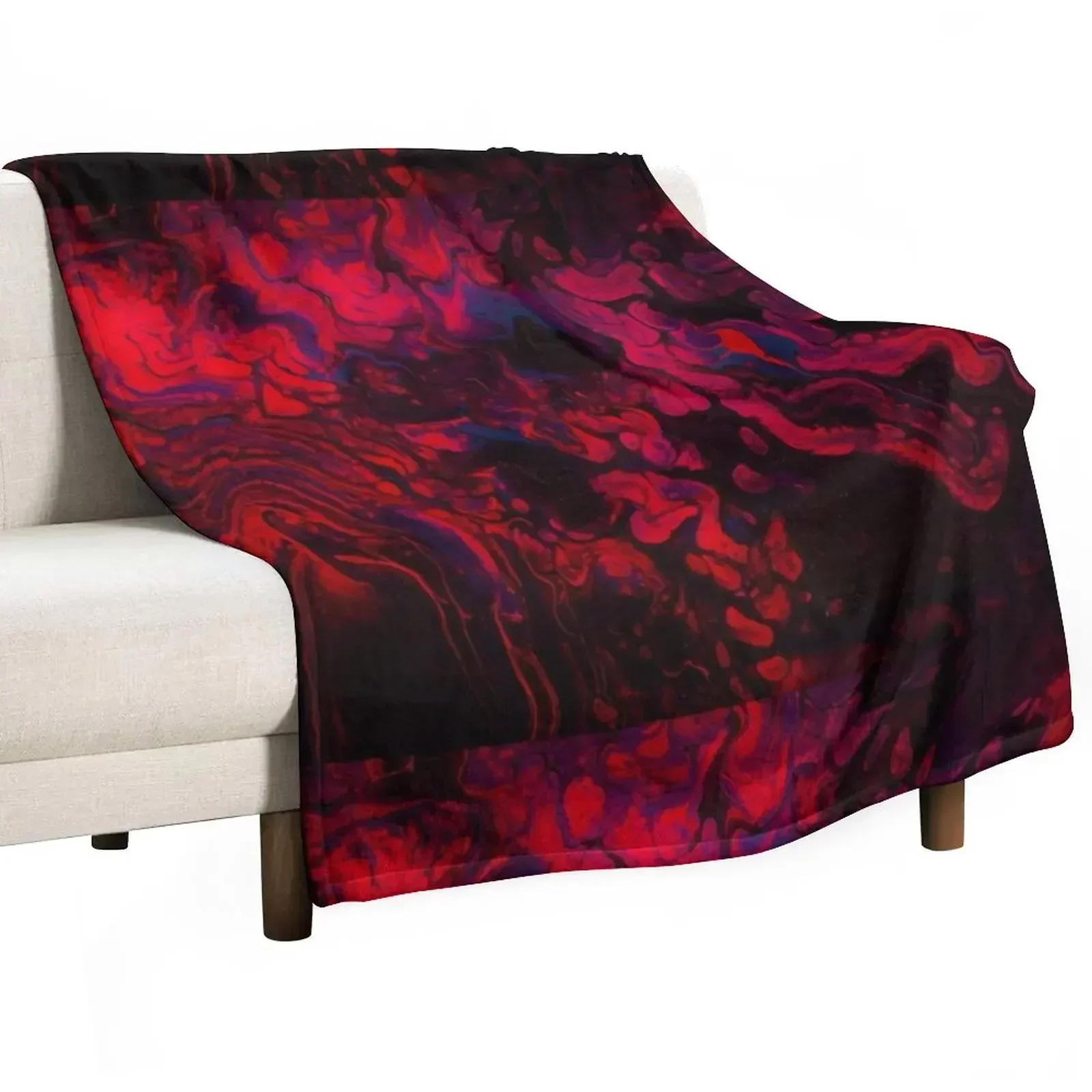 Hot Coals Paint Pour Throw Blanket blankets and throws Blankets Sofas Of Decoration Bed Tourist Blankets