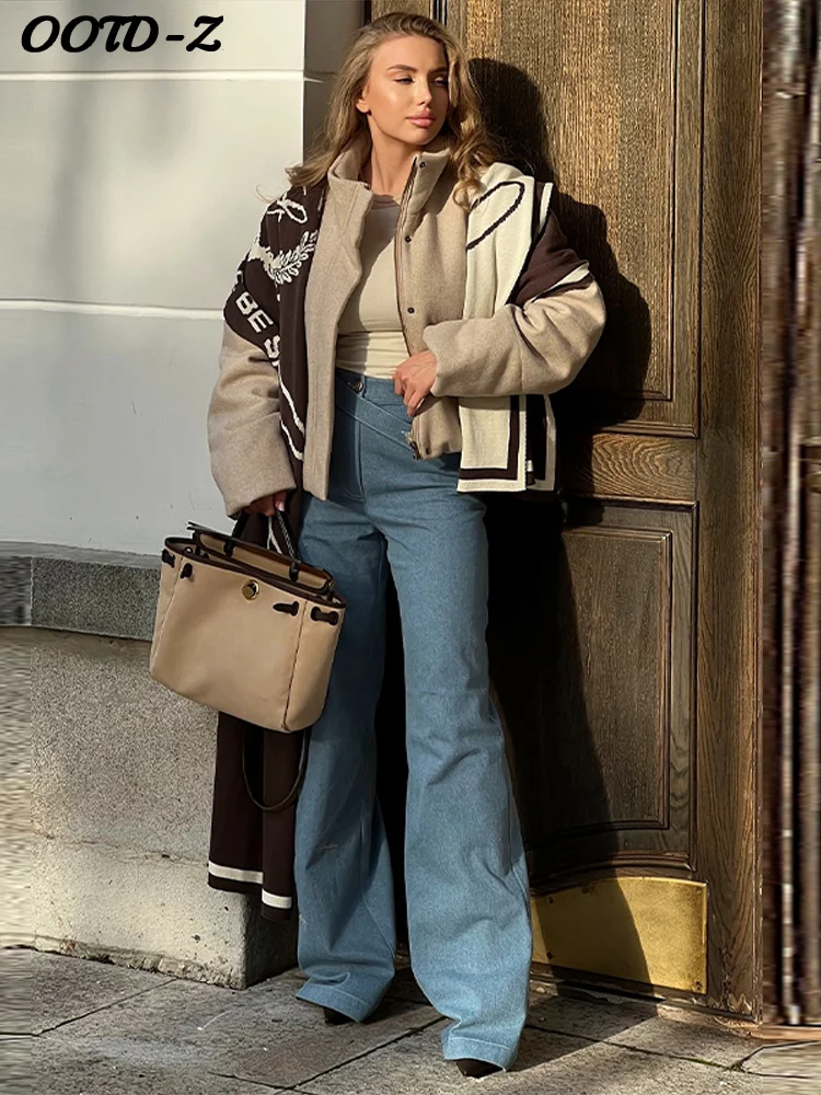 عارضة مقنعين معطف مبطّن بالقطن المرأة الصلبة واحدة الصدر سستة اقتصاص معاطف الإناث الخريف الشتاء أزياء سيدة الدافئة أبلى