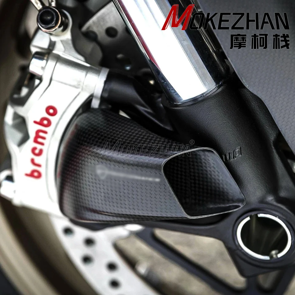 FOR DUCATI Panigale Streetfighter MTS V4 V4S V4SP SP SP2 Parts Carbon Fiber Front Caliper Radiator Cover Air Duct Brake Cooling