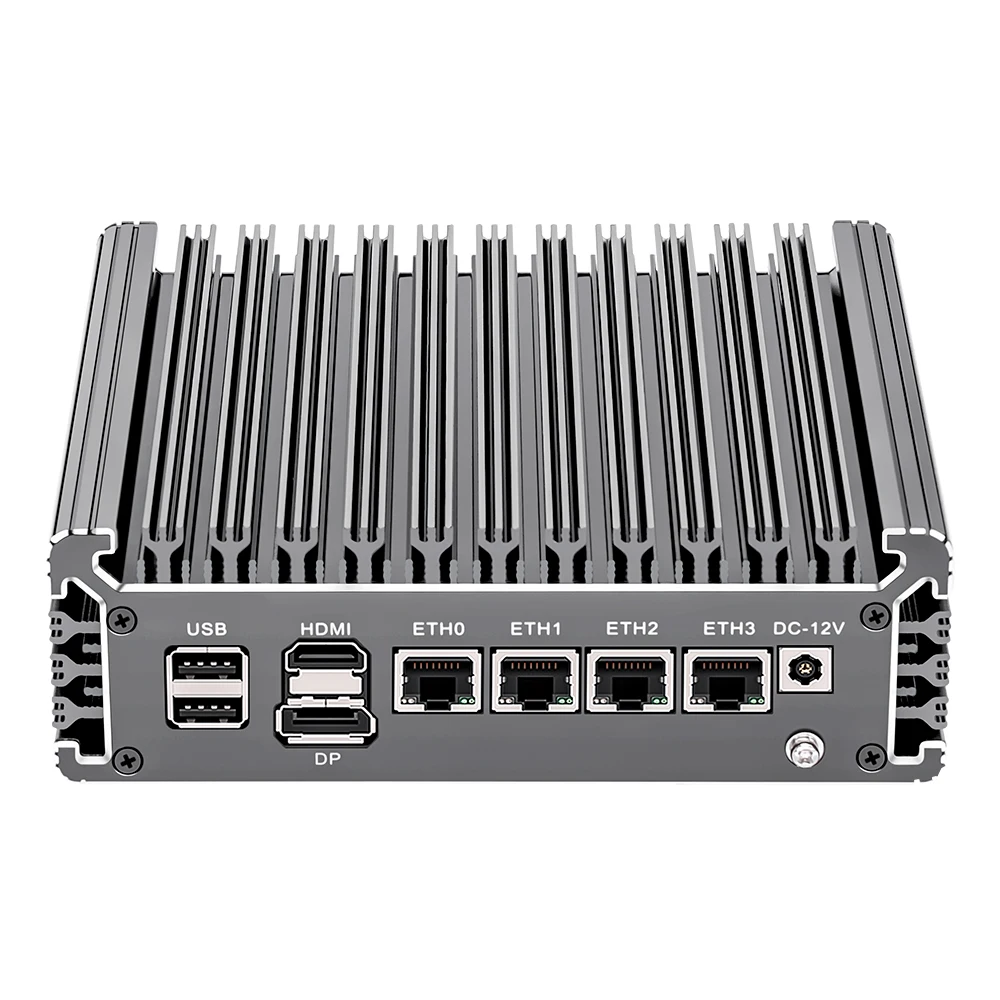Baru 11 Gen Celeron N5105 2.5G PfSense Router 4 * Lntel I225 Nics 2 * DDR4 NVMe TPM Router Lembut Tanpa Kipas Mini PC Firewall VPN Server