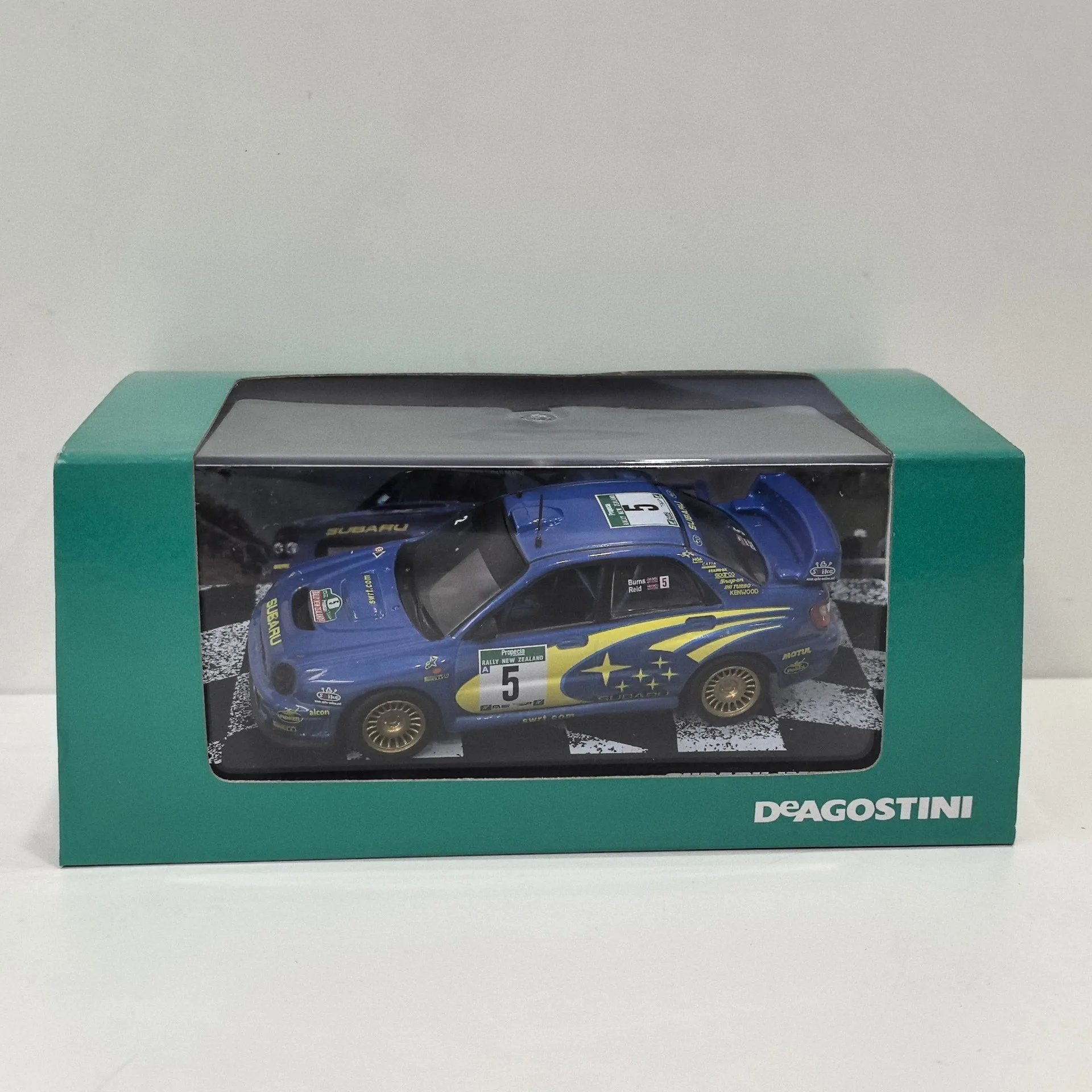Diecast DEA Escala 1/43 SUBARU IMPREZA # 5 WRC 2001 Subaru Racing Modelo de coche de aleación