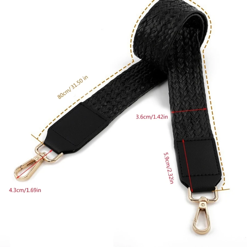 Replacement Crossbody Bag Strap Wide Shoulder Strap PU Leather Bag Strap Handbag Strap Solid Color Replacement Belt