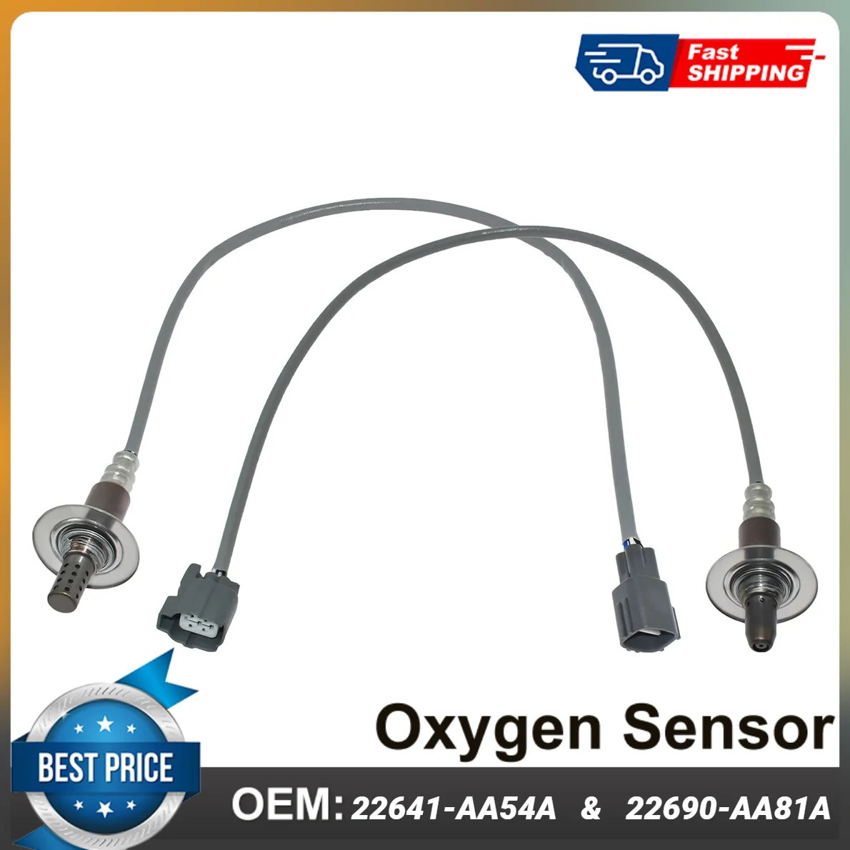 

22641-AA54A+22690-AA81A 2PCS Upstream & Downstream Oxygen O2 Sensors For 2010-2012 Subaru Outback 2.5L