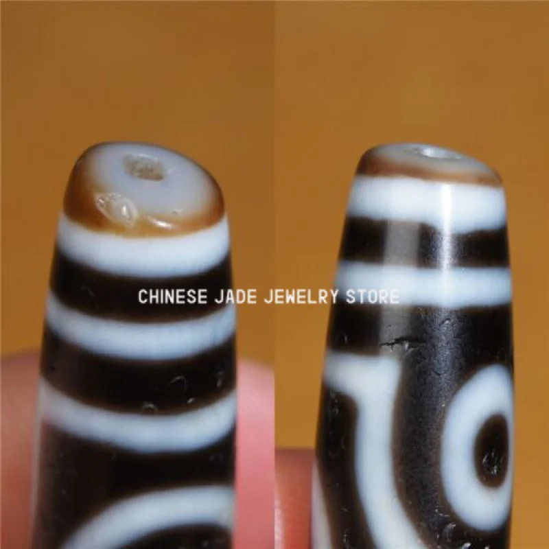 

Ancient Tibetan DZI Beads Old Agate Ruyi 2 Eye Totem Amulet Pendant GZI