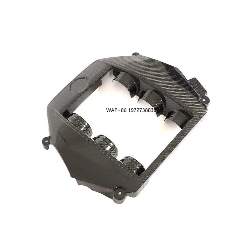 Carbon Fiber Engine Cover Hood Cap Trim Factory Fit for GTR R35 2009+
