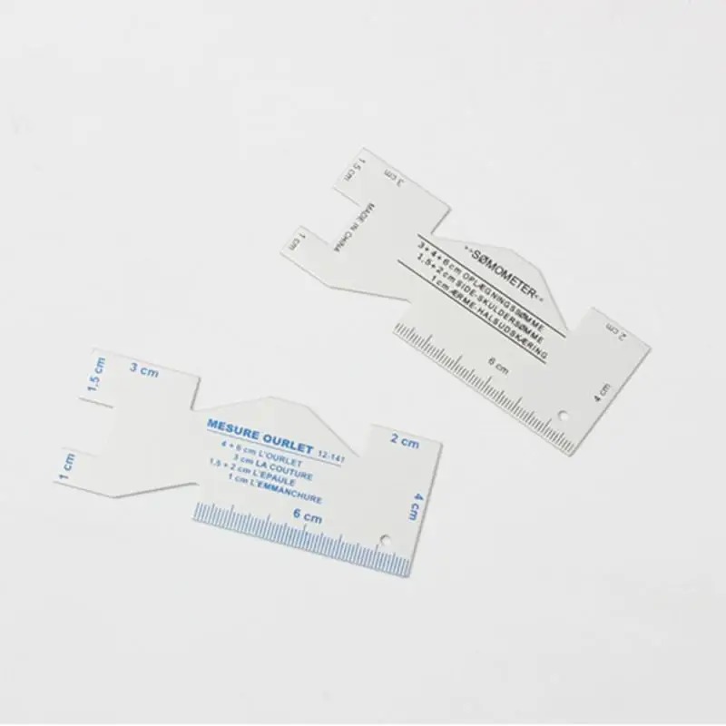 1~10PCS Small Aluminum Convenient Metal Thickness Gauge Home Furnishing Simple Patchwork Ruler Durable Tool Manual Sturdy