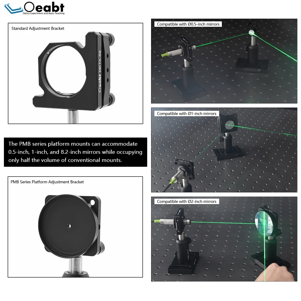 Platform Mounting Adjustment Base Dual Axis Tilting Platform Reflector Mounting Base Optical Adjustment FrameComponet PMB Series