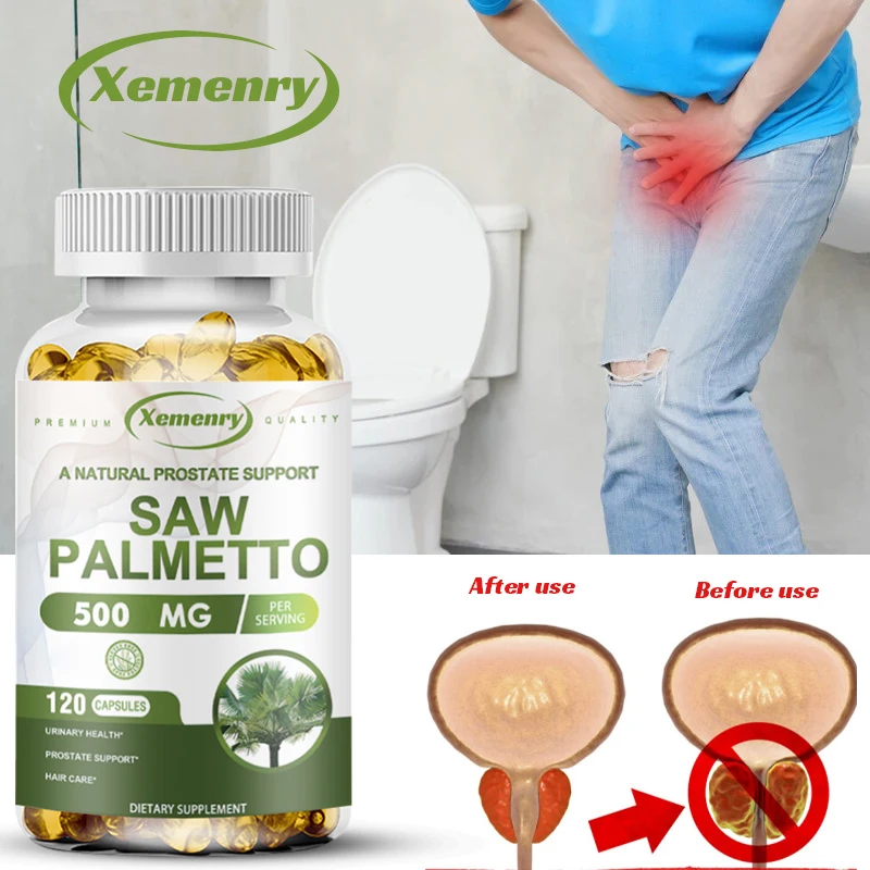 Saw Palmetto Extract Capsules - Prostate Health Supplement ,Urinary Tract Support,Promotes Prostate Health