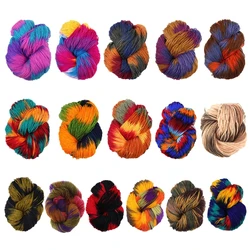 50g Mixed Colorful Knitting Yarn Acrylic Fiber Soft Anti-Pilling Dyed Hand-Knitted Crochet Thread for DIY Craft DropShipping