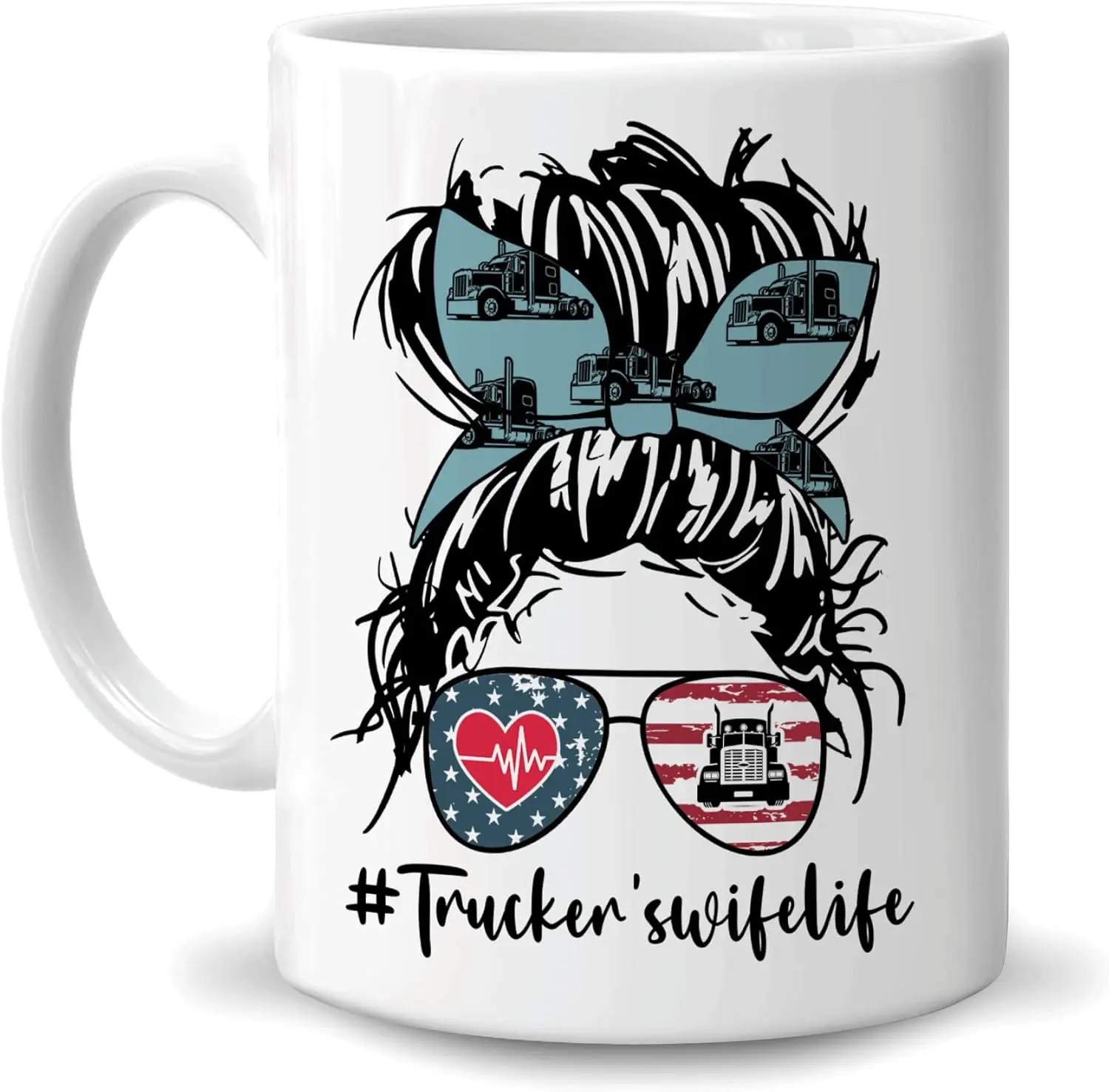 Hyturtle Trucker's Wife Life Gifts for Trucker's Truck Driver's Wife - Birthday Christmas Valentine Anniversary - Me