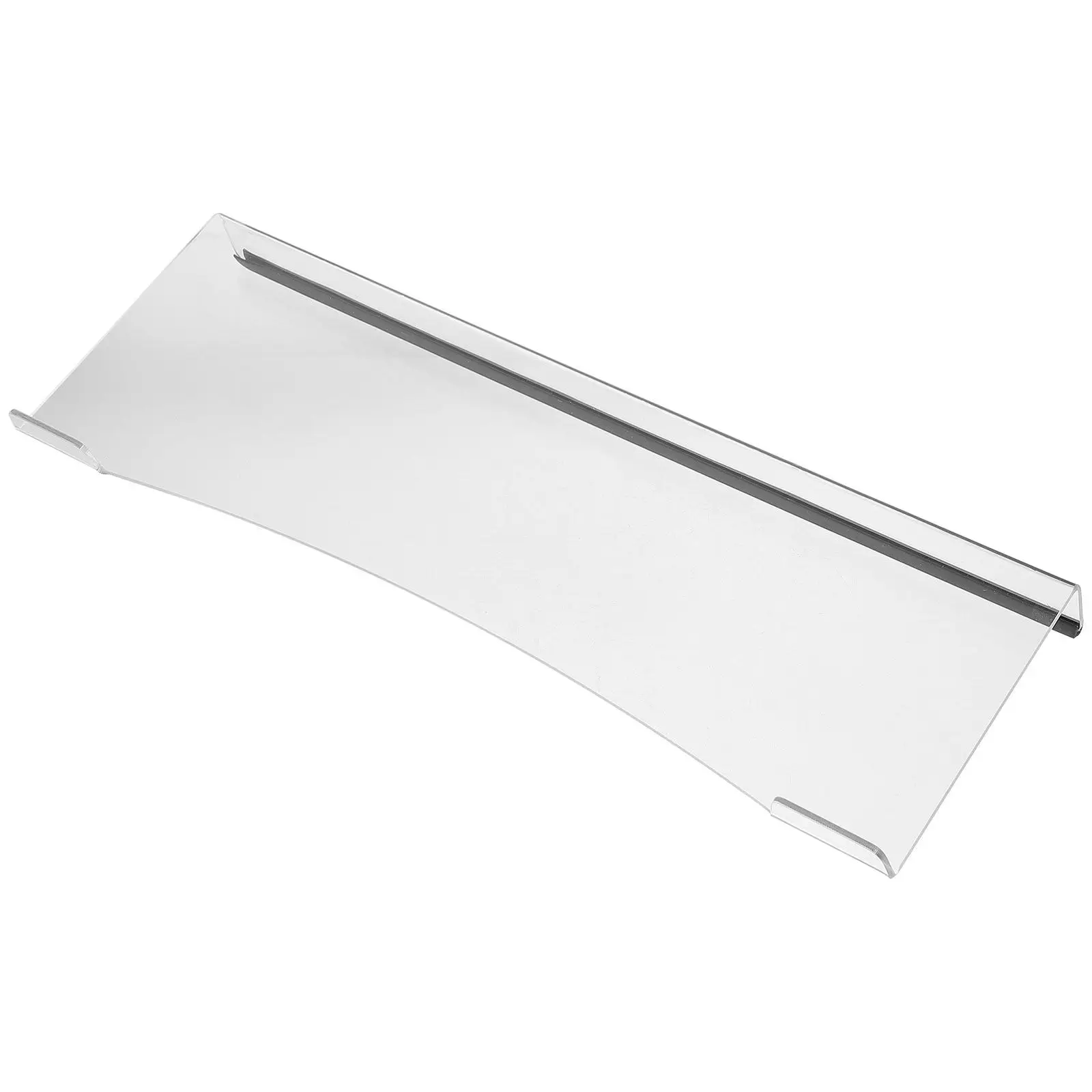 Keyboard Stand Acrylic Sturdy Curved Edge Anti Slip Strip Ergonomic Height Keyboard Riser Desktop Display Computer Accessories