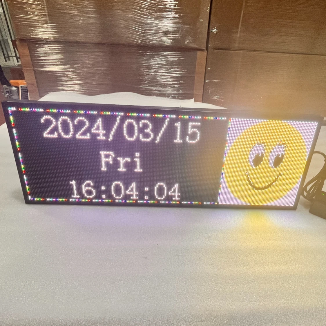 Indoor LED Scrolling Sign, P3, Mensagem Sinais
