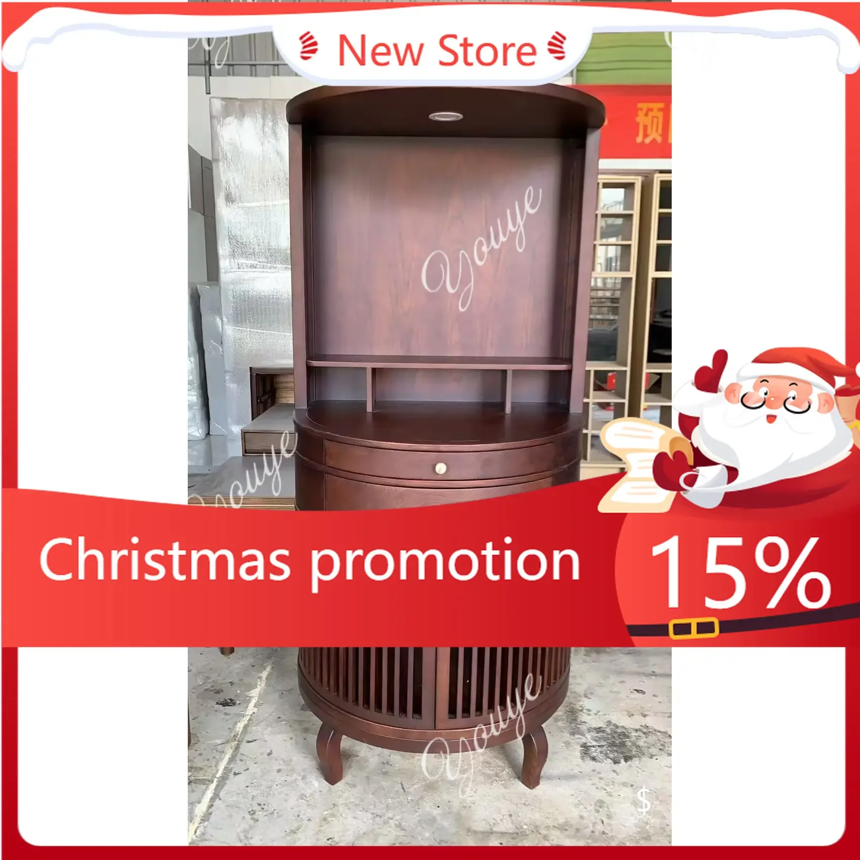 N63 New Chinese Buddhist shrine offering table Zen black walnut incense case household solid wood Guanyin Bodhisattva offering t