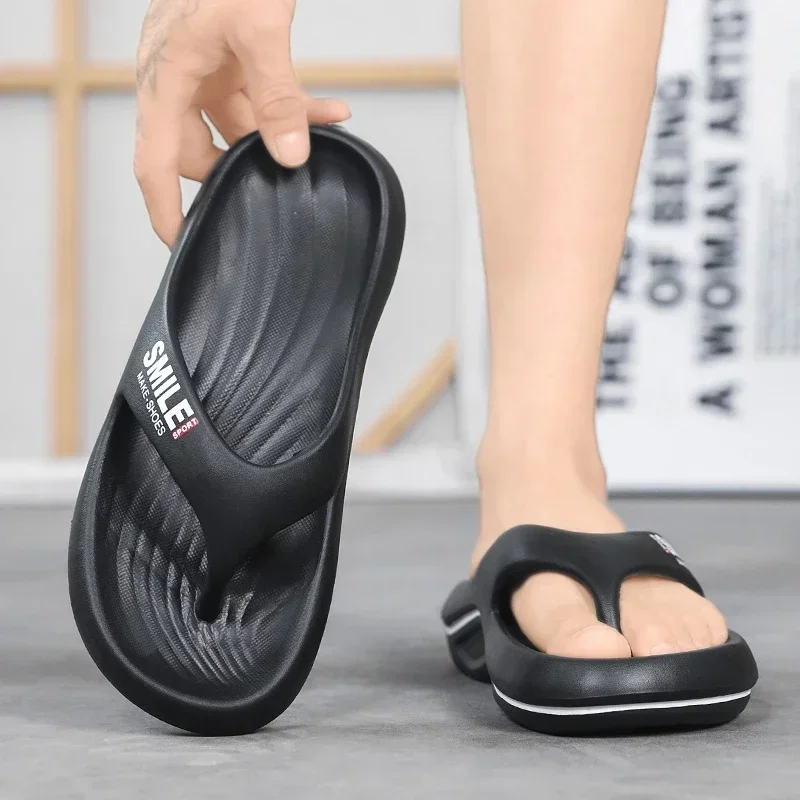 

Мужские и женские летние 2023, новые модные легкие пляжные тапочки на толстой подошве, сандалии без шнуровки, удобные домашние тапочки из ЭВА