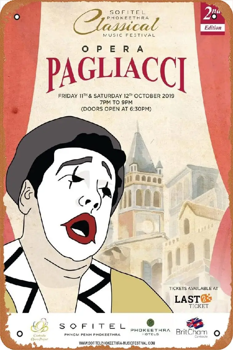 Pagliacci Opera Poster Vintage Opera, Theater Retro Metal Tin Sign 8x12 Inch sign sign