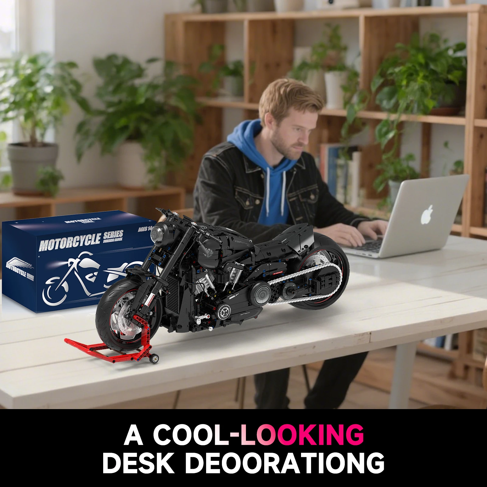 2050PCS Super Racing Dark Motorrad Technische Blöcke Motorrad Modell MOC Bricks Sets Geschenke für Jungen Erwachsene Kinder DIY Spielzeug 1:5