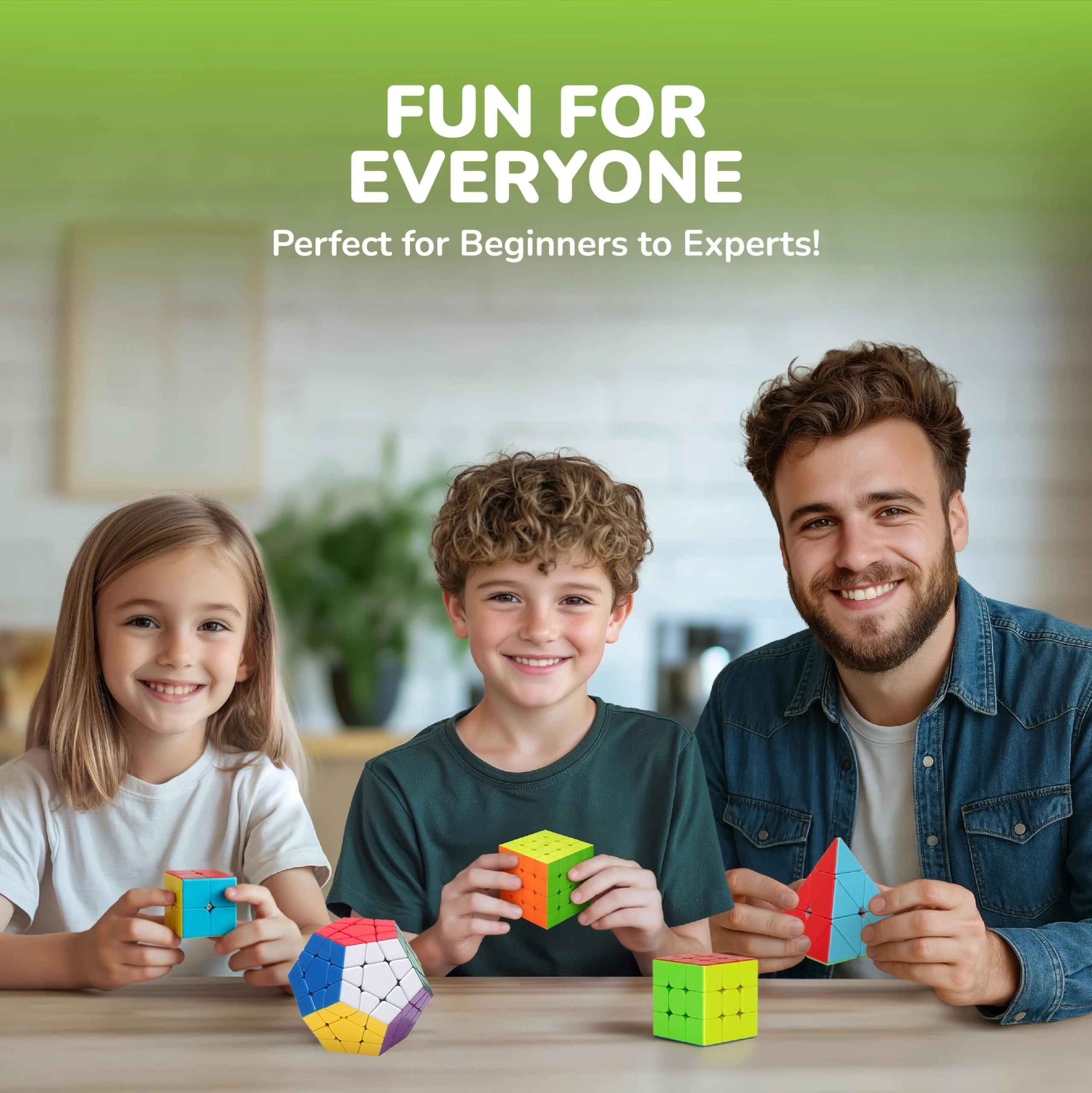 سينغسو سبيد كيوب 2x2 3x3 4x4 5x5 ميجامينكس ومكعب الهرم مجموعة مكعبات سحرية بدون ملصقات بسلاسة للأطفال والكبار #5