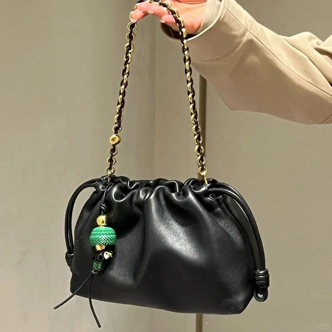 

New Soft Lucky Hobo Bag for Women Drawstring Handbag High Quality Cloud Crossbody Bags Fashion Chain Shoulder Bag Messenger Bags