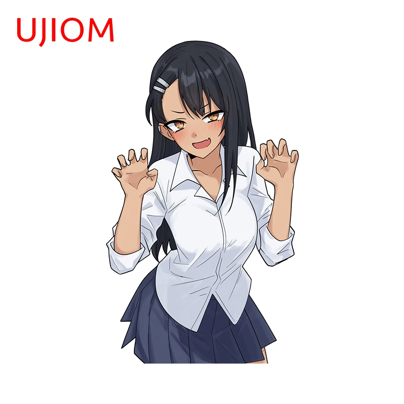 UJIOM 13cm X 5.7cm Seductive Nagatoro Cartoon Helluva Boss Wall Stickers Tile Vestibule Decal Personality Home Decor Chambre