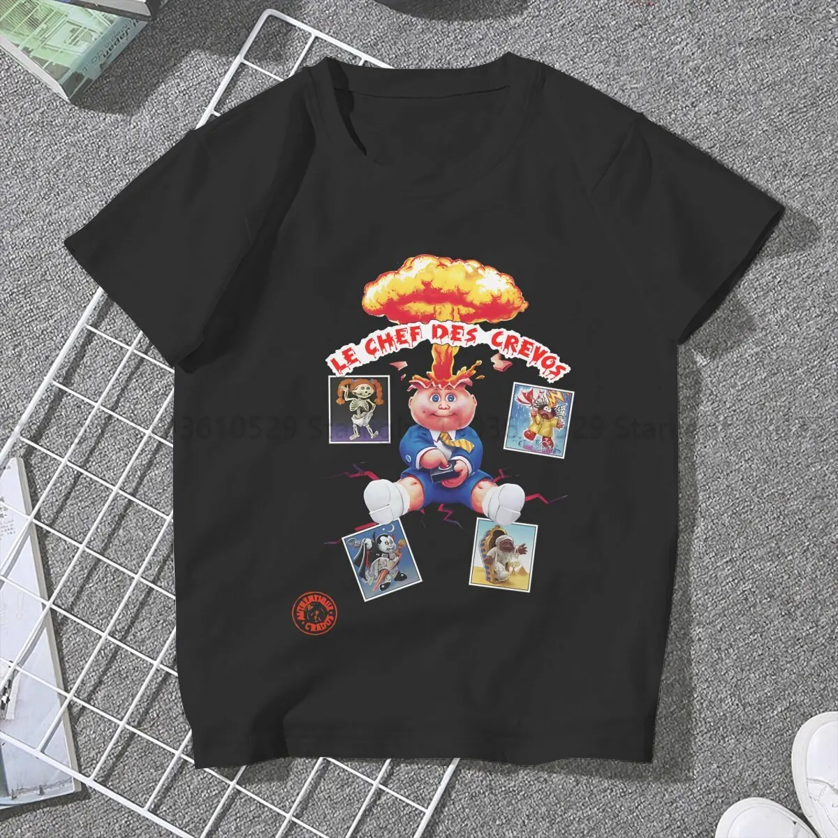 Garbage Pail Kids Women T Shirt Les Crados French GPK Female Tops Polyester Graphic Kawaii Y2k Tees Ladies Tshirt