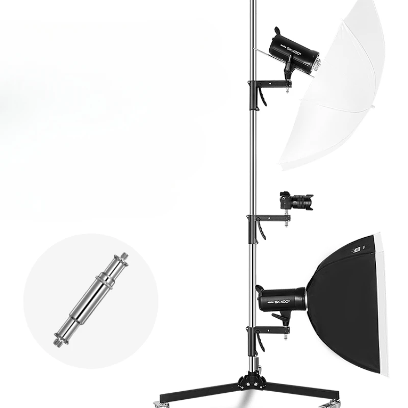 

Gun handle lamp holder, DSLR camera, overhead shooting, tripod lifting frame, photography lamp holder, studio live broadcast