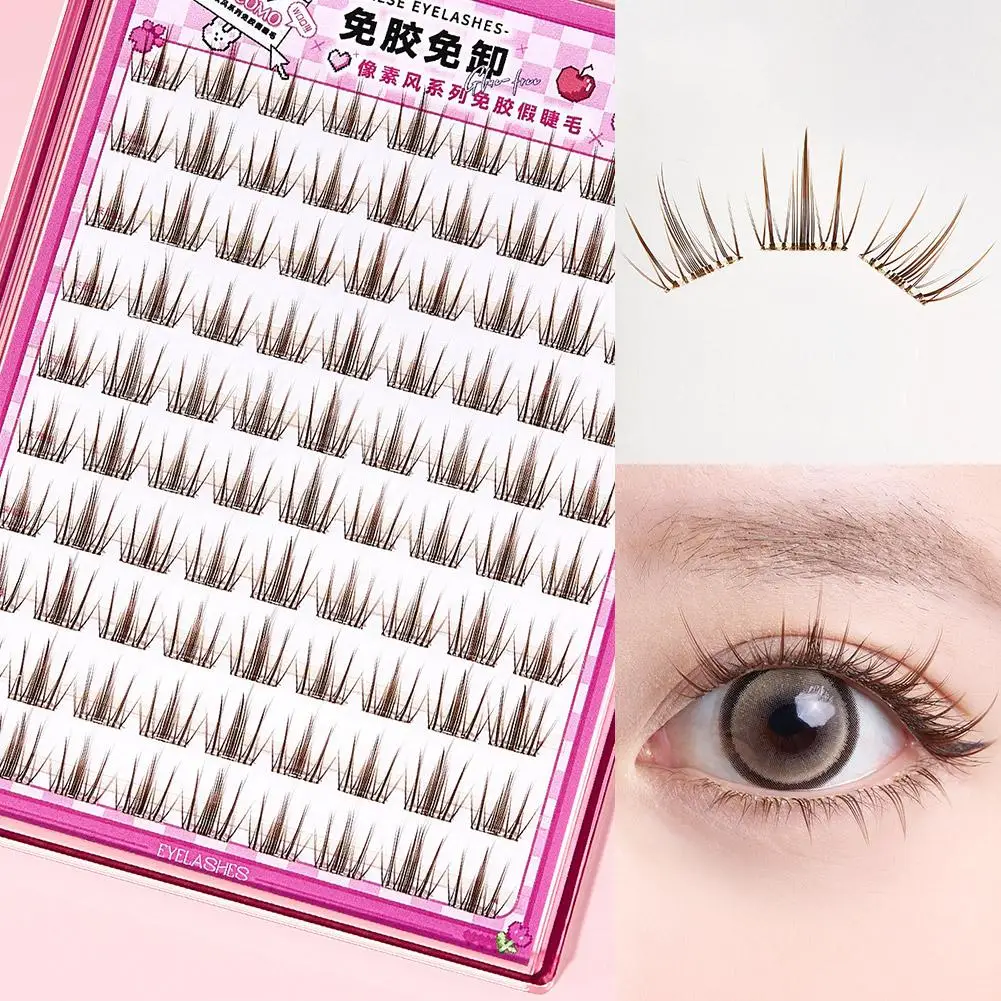 Grote capaciteit Lijmvrije Valse Wimpers DIY Segment Lash Manga Look Natuurlijke Clusters Extension Make Wimpers Tool Q0A6