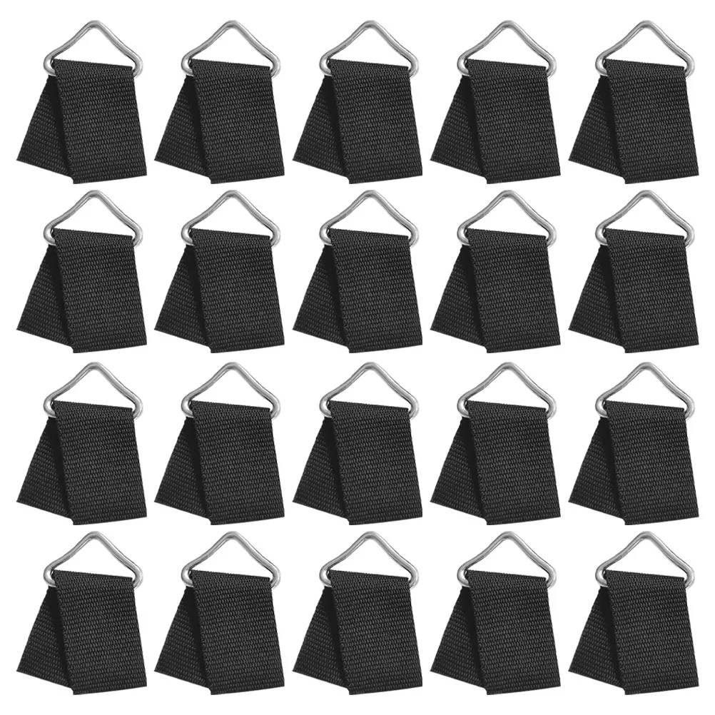 

50 Sets Replacement Parts Triangle Ring Buckles Wear-Resistant Metal Accessories Replaceable V-Shaped Buckles Portable Rings