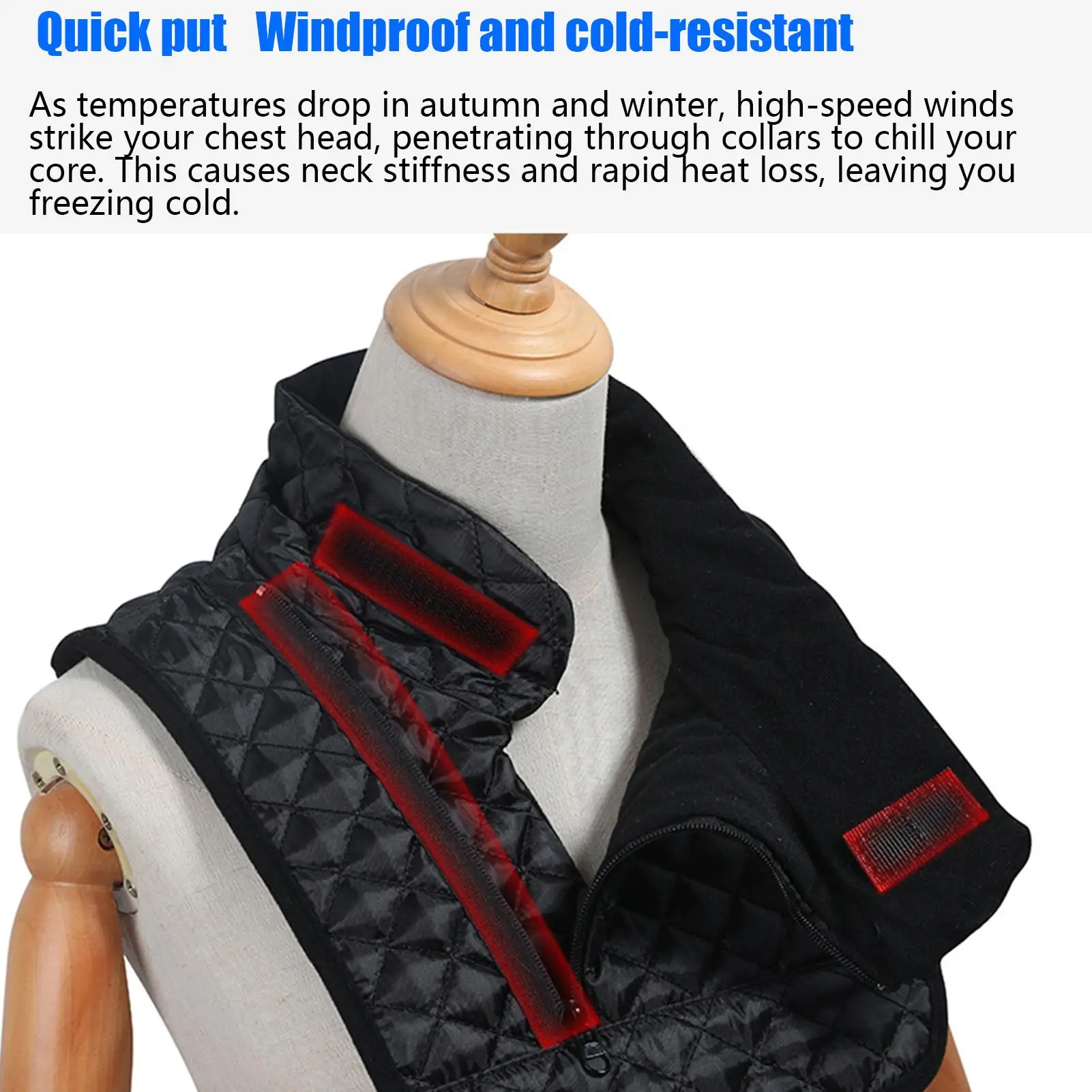 

Зимние гетры для шеи, сохраняющие тепло, дышащая защита груди, зимний велосипедный чехол для шеи для езды на велосипеде, бега, бега