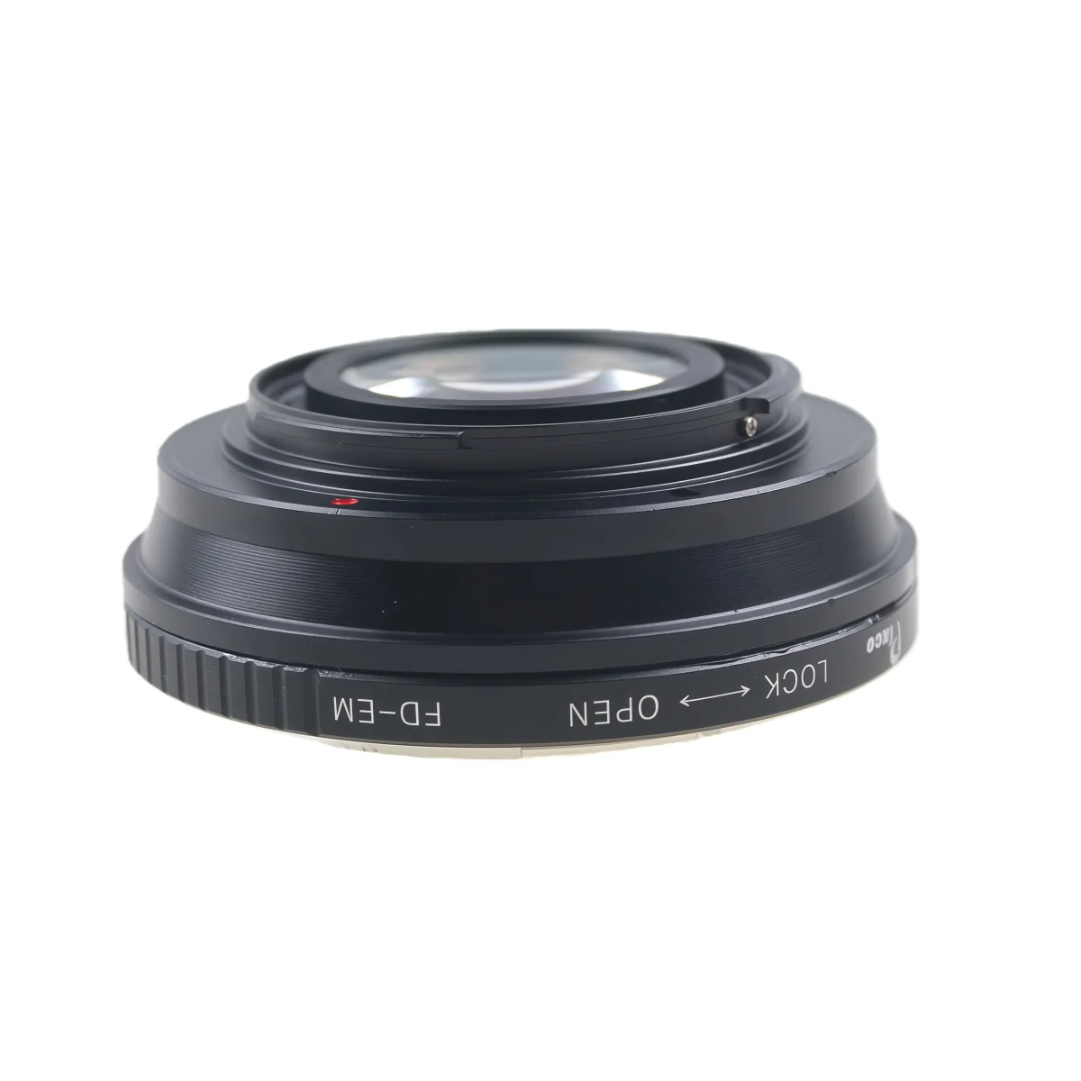 Pixco For FD-EM Lens Adapter Focusing Infinity Focal Reducer Speed Booster with Optical Glass for Canon FD Lens to EOS M M50 M6