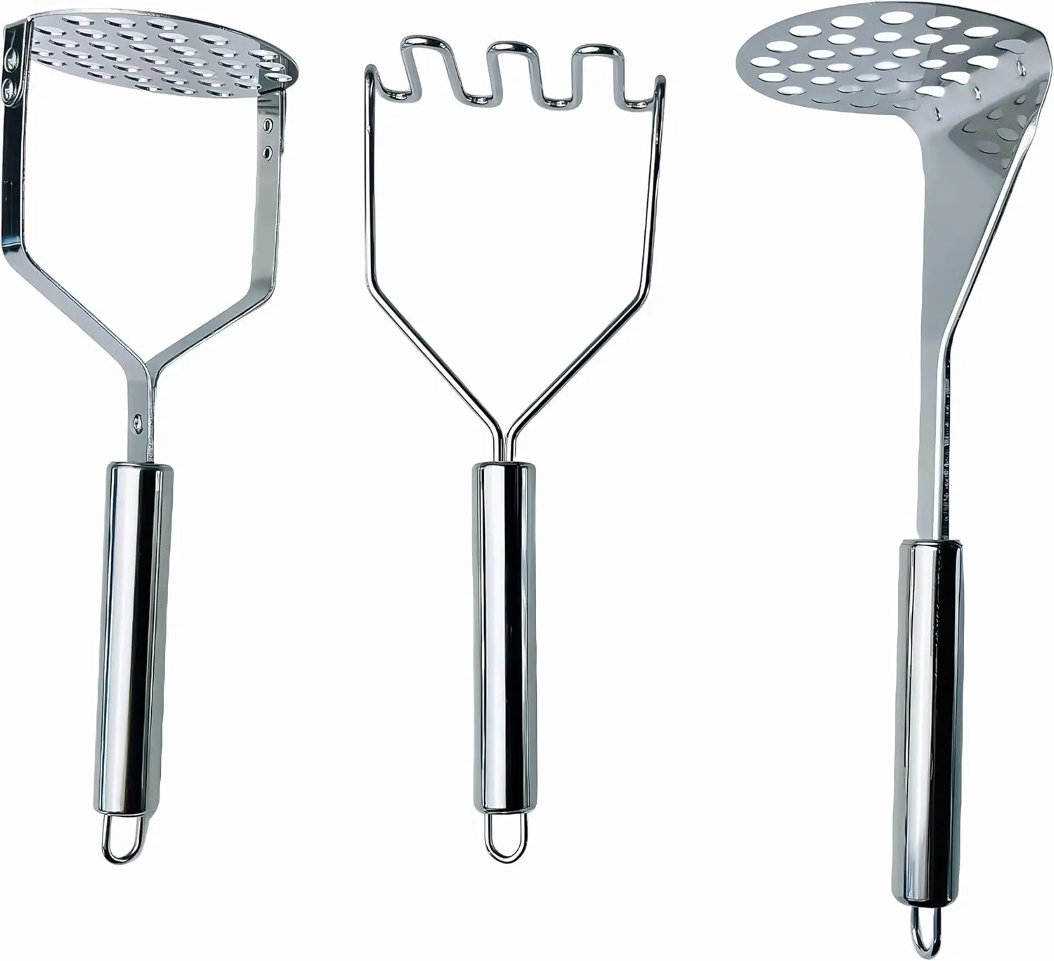 

Potato Masher Stainless Steel,Bean Smasher,Food Fruit Egg Masher Metal,Masher Kitchen Tool