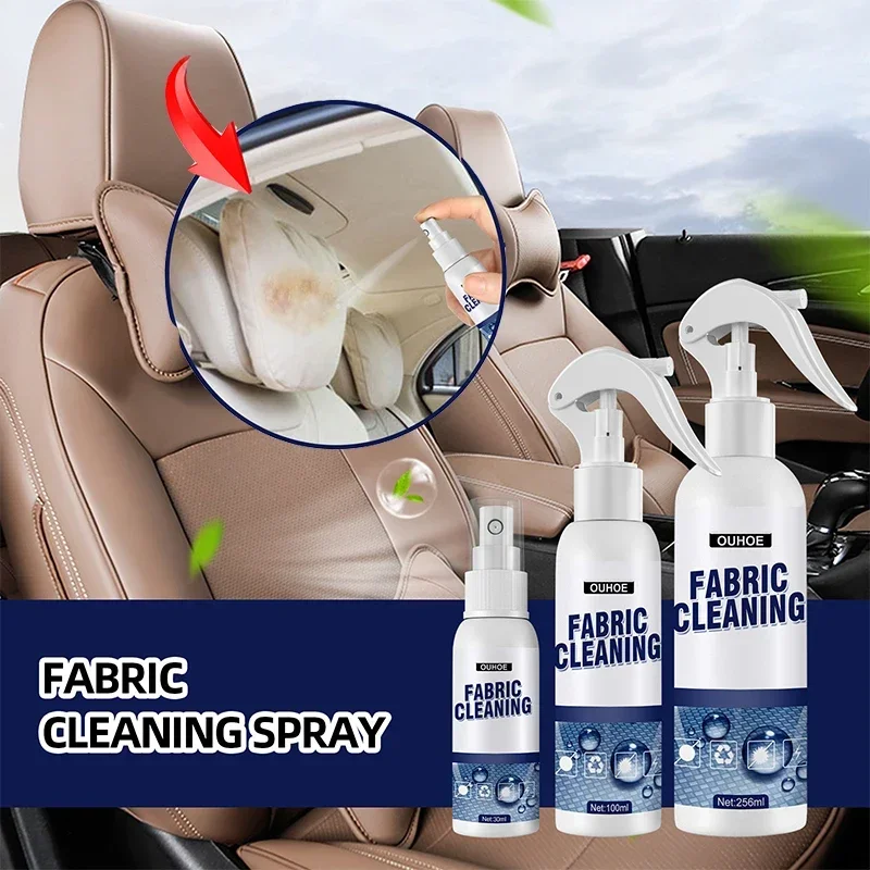 

30/100/256ml Car Interior Leather Cleaning Agent Foam Cleaner Spray Carpet Sofa Home Cleaner Tool Anti-Aging Protection Tool