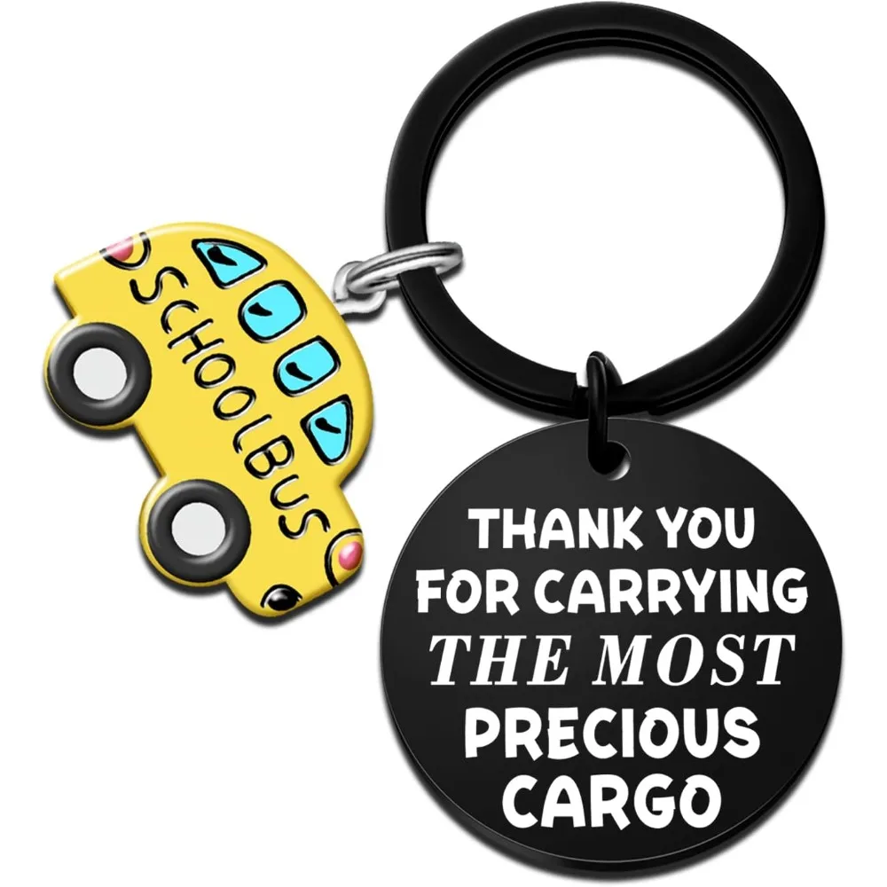 Bus Driver Gifts Keychain Thank You Gifts Funny Appreciation Christmas Birthday Thanksgiving Day Keychain Gifts for Men Women