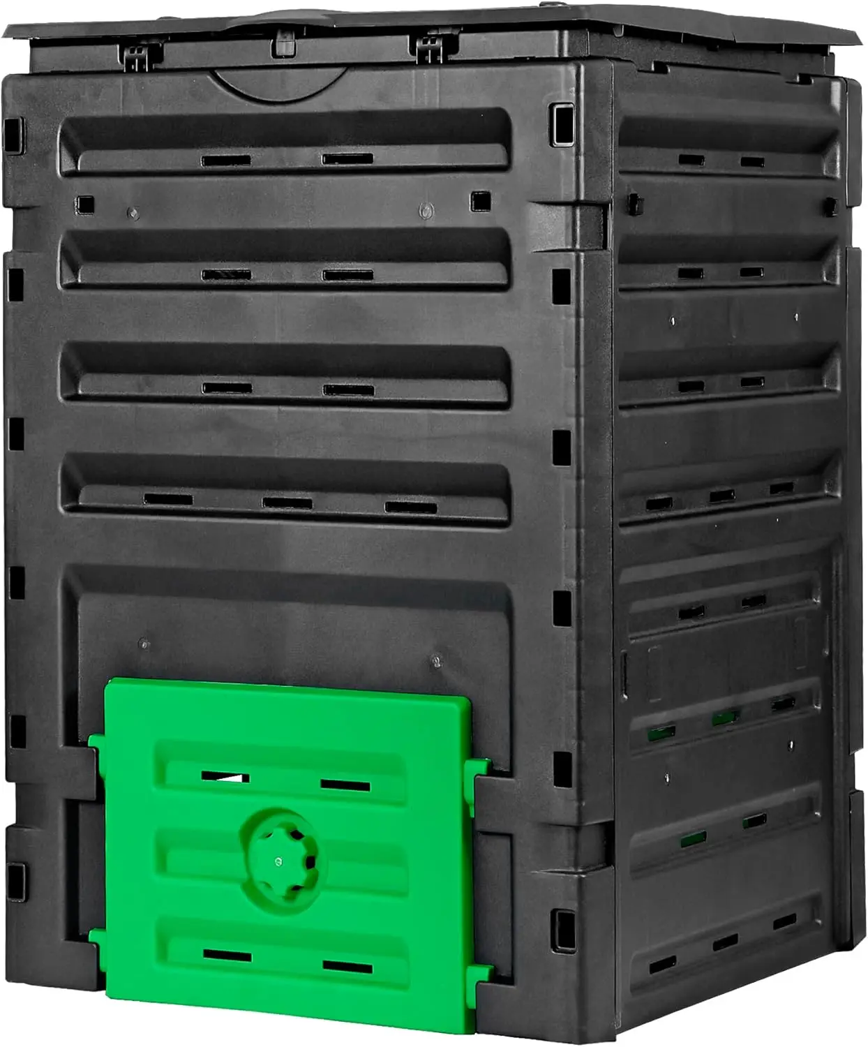 

Садовый контейнер для компоста, 450 л, не содержащий бисфенола А — простая сборка, установка на открытом воздухе для быстрого создания почвы